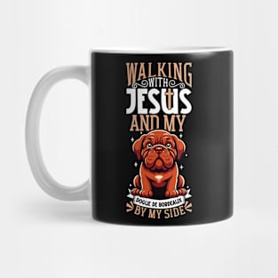 Jesus and dog - Bordeaux Mastiff Mug